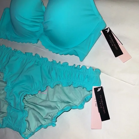 2pcs Victoria’s Secret Swim Bikini Set (36B & M Bottom) - Picture 4 of 13